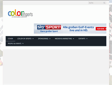 Tablet Screenshot of colorofsports.biz